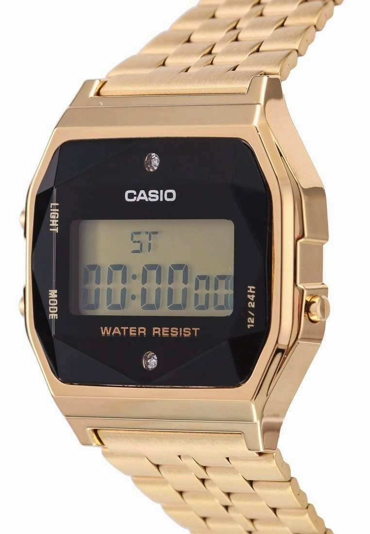 A159WGED-1DF Gold Stainless Steel Watch for Unisex