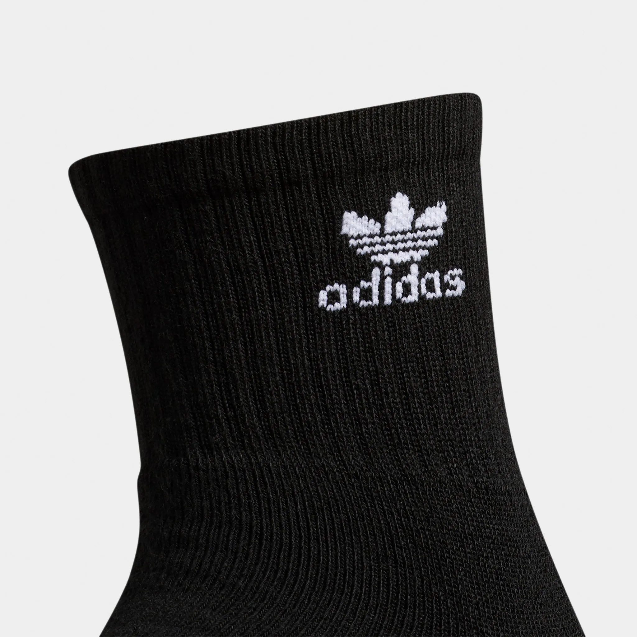 Adidas Adidas Originals Trefoil Quarter Socks (6 Pack) Black / White