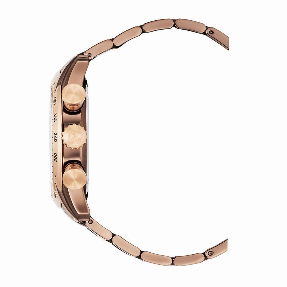 Aigner Benevento Gents  Brown Dial Brown With Rose Gold Stainless Steel Watch
