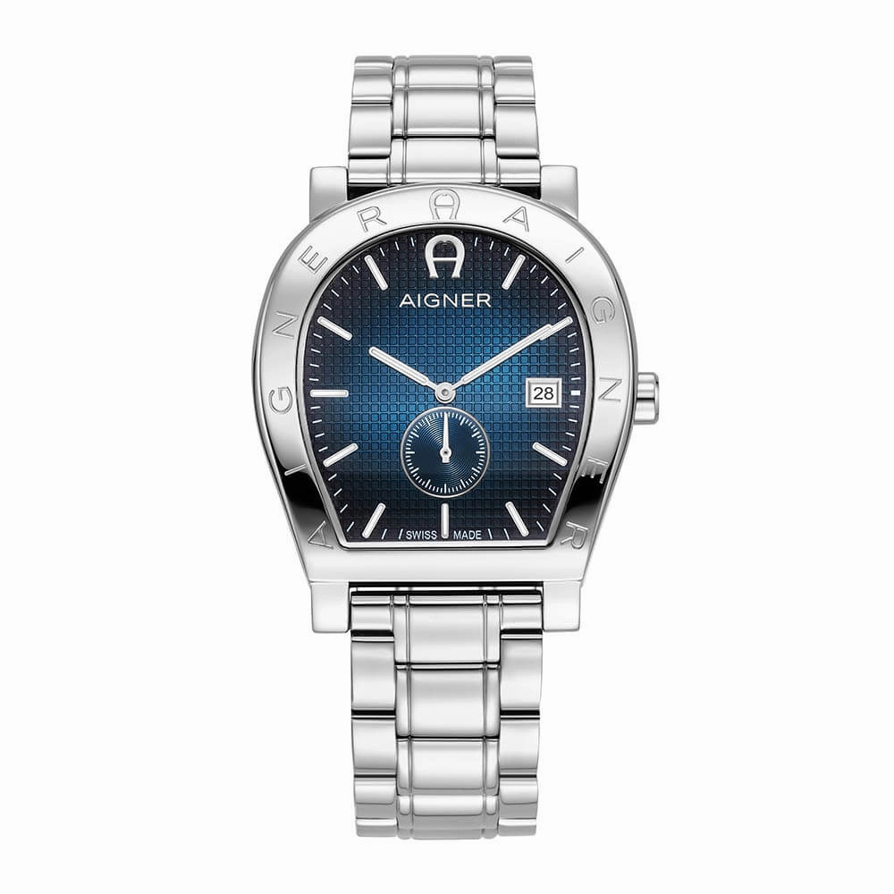 Aigner Daiano Gents Blue Dial Stainless Steel Watch