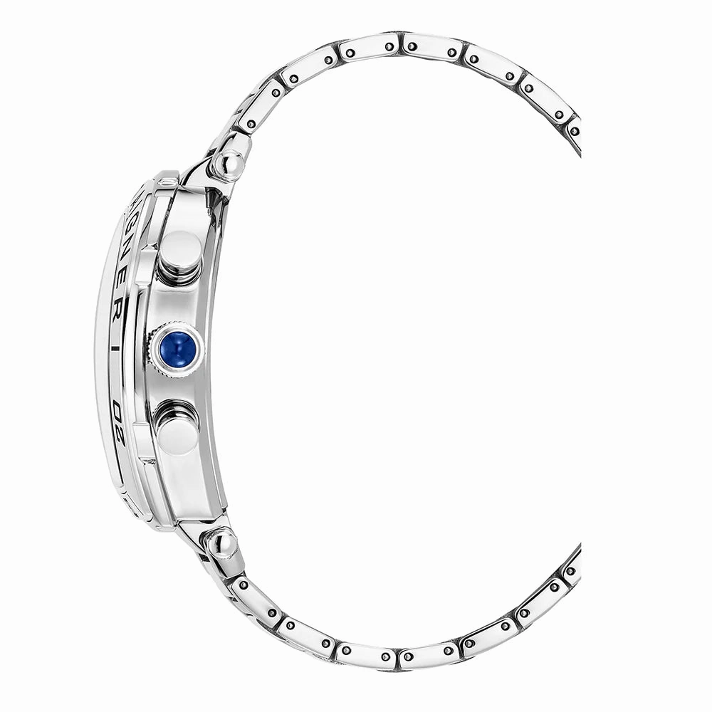 Aigner Trapani Chrono Gents Blue Dial Stainless Steel Watch