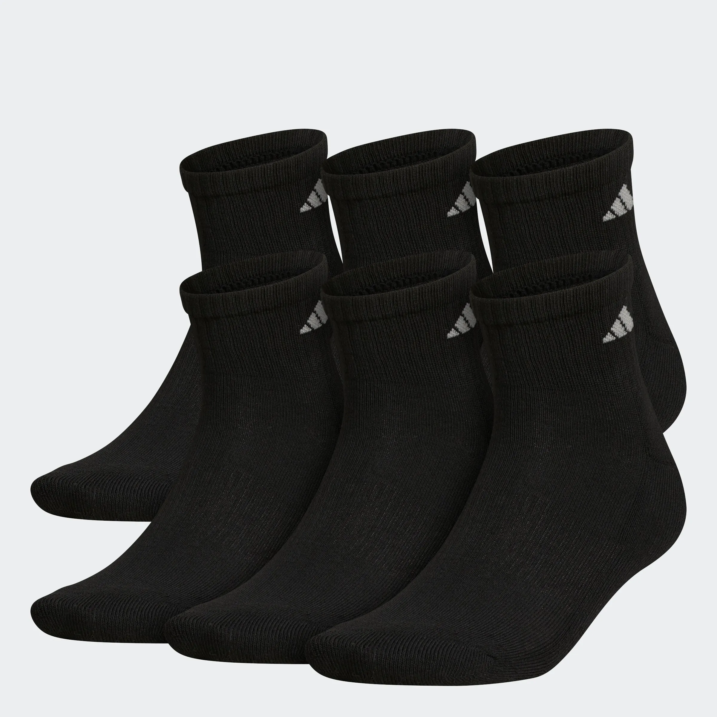 Athletic Cushioned Quarter Socks 6 Pairs XL adidas Shoes