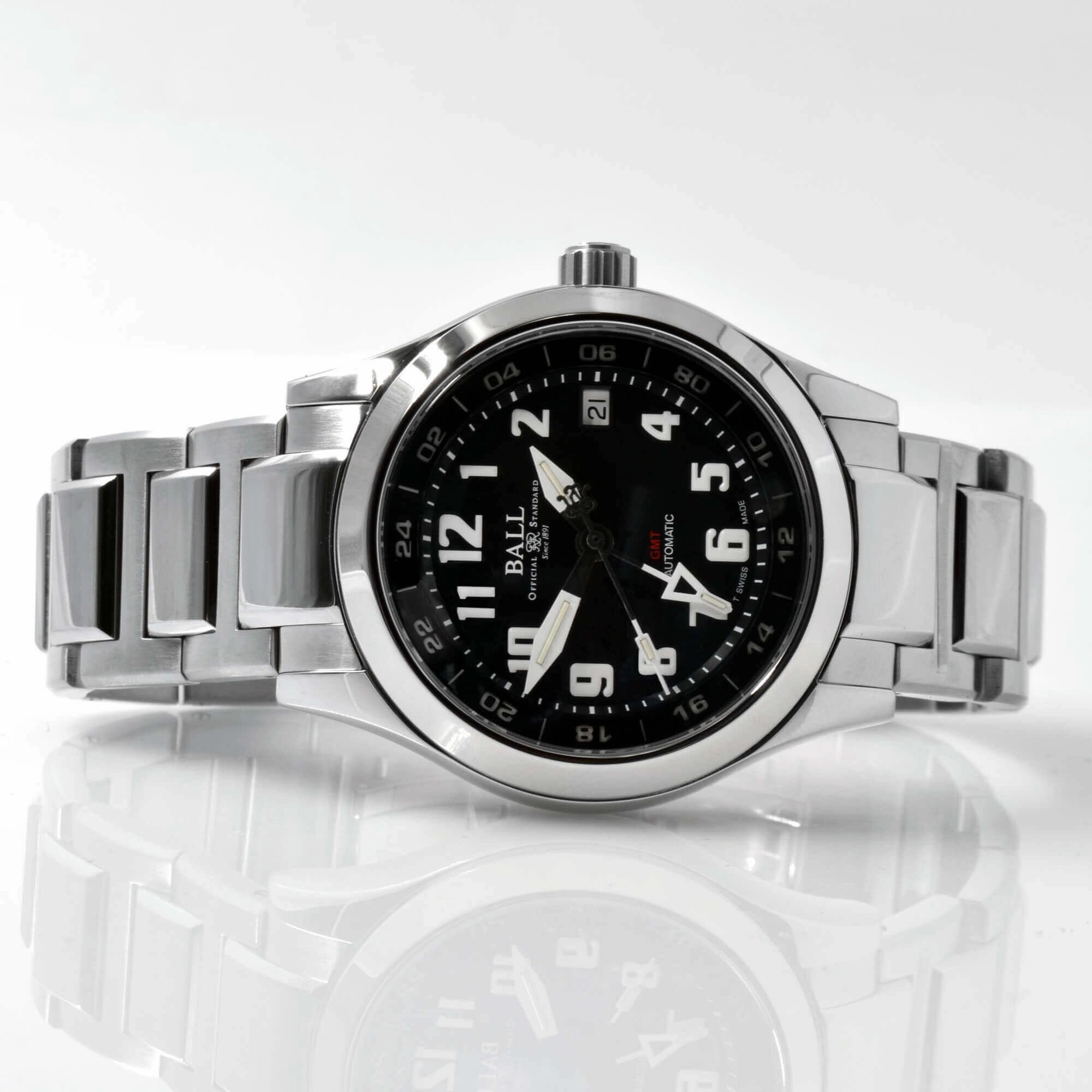 Ball Men's Automatic Watch - Engineer III Black Dial Silver Bracelet | GM1032C-S3-BK