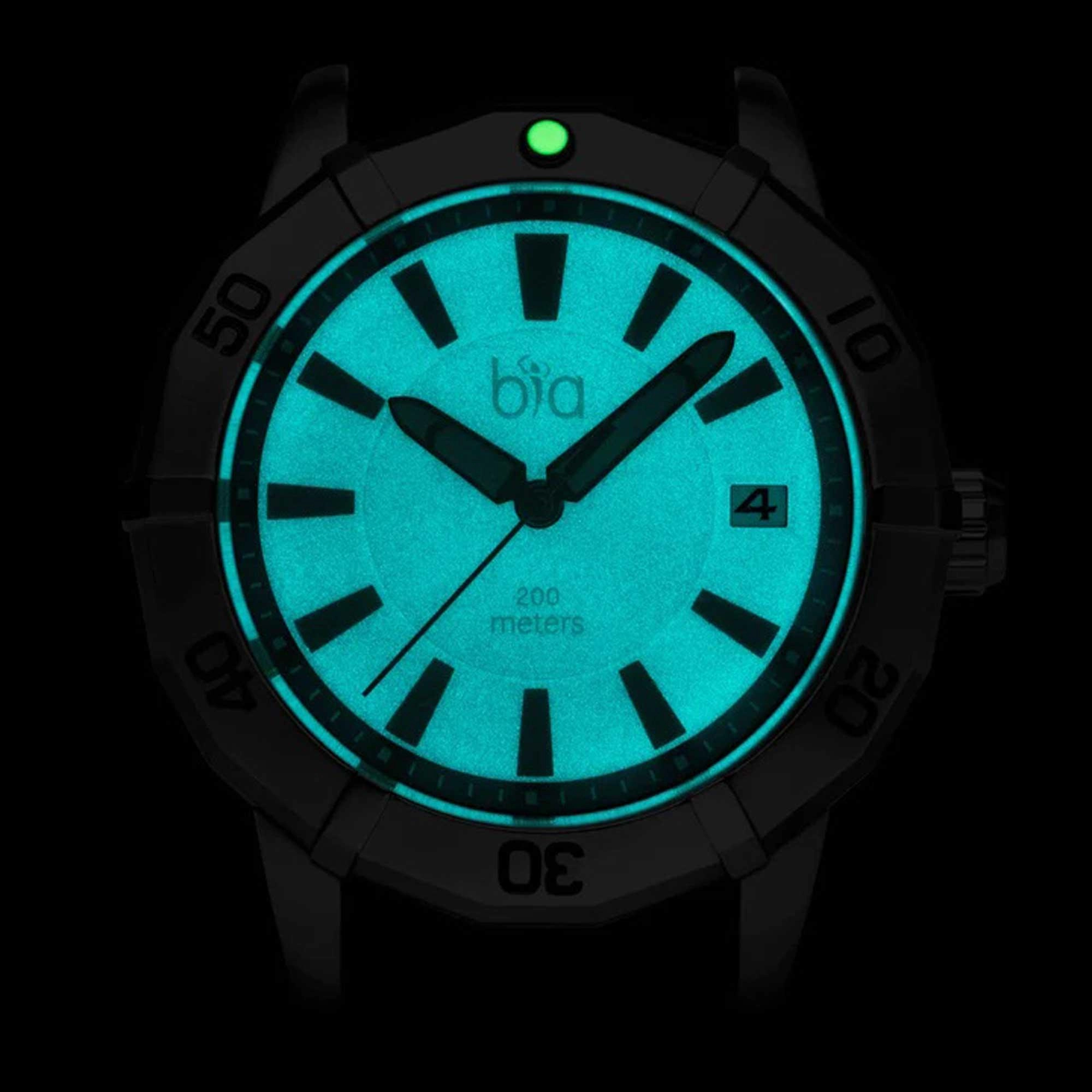 BIA Women's Quartz Watch - Rosie Rotating Bezel Black Dial Silver Bracelet | B2001
