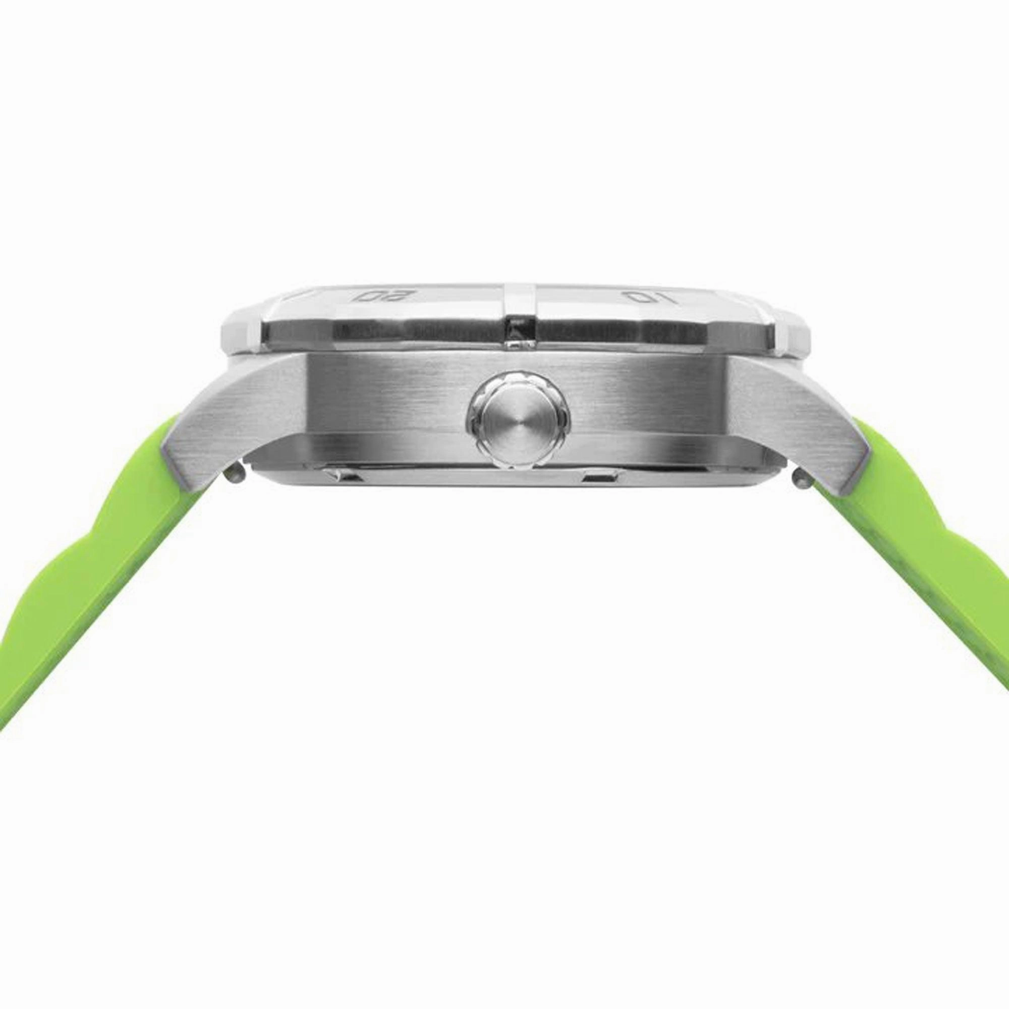 Bia Women's Watch - Rosie Rotating Bezel Green Dial Silicone Rubber Strap | B2008