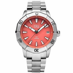 Bia Women's Watch - Rosie Rotating Bezel Pink Dial Stainless Steel Bracelet | B2009