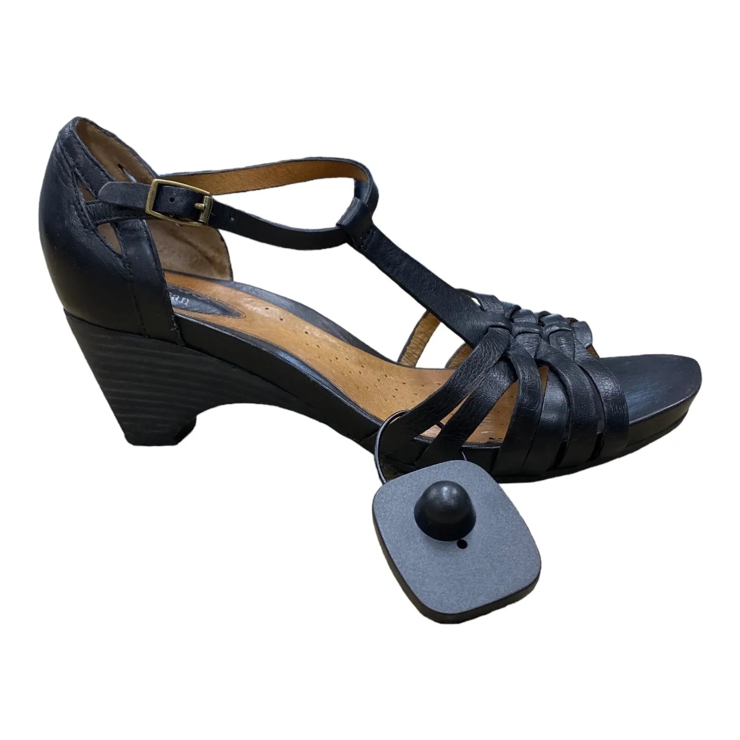 Black Shoes Heels Wedge Clarks, Size 8 clarks