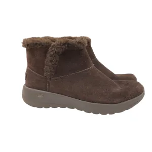 Boots Ankle Flats By Skechers In Brown, Size:7 skechers