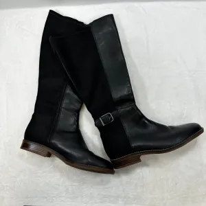 Boots Knee Flats By Clarks In Black, Size: 6 clarks