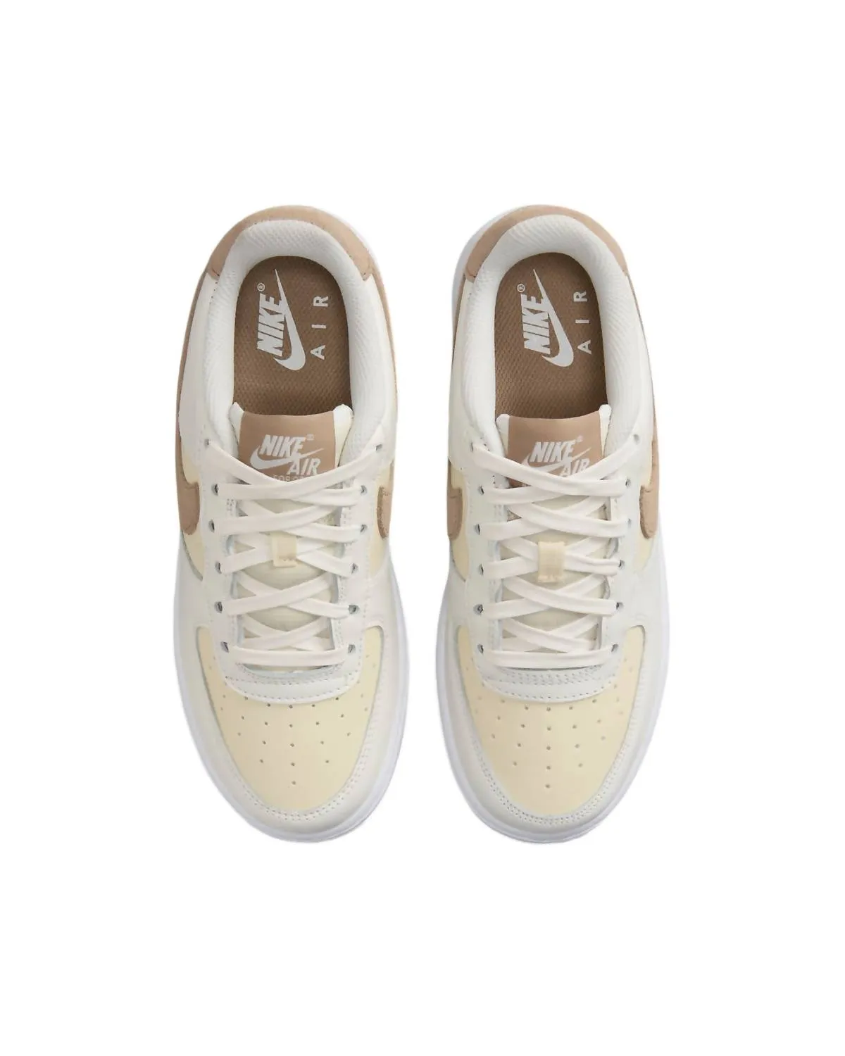 Boy's Air Force 1 Lv8 5 Gs Sneakers In Sail/khaki-Coconut Milk-White