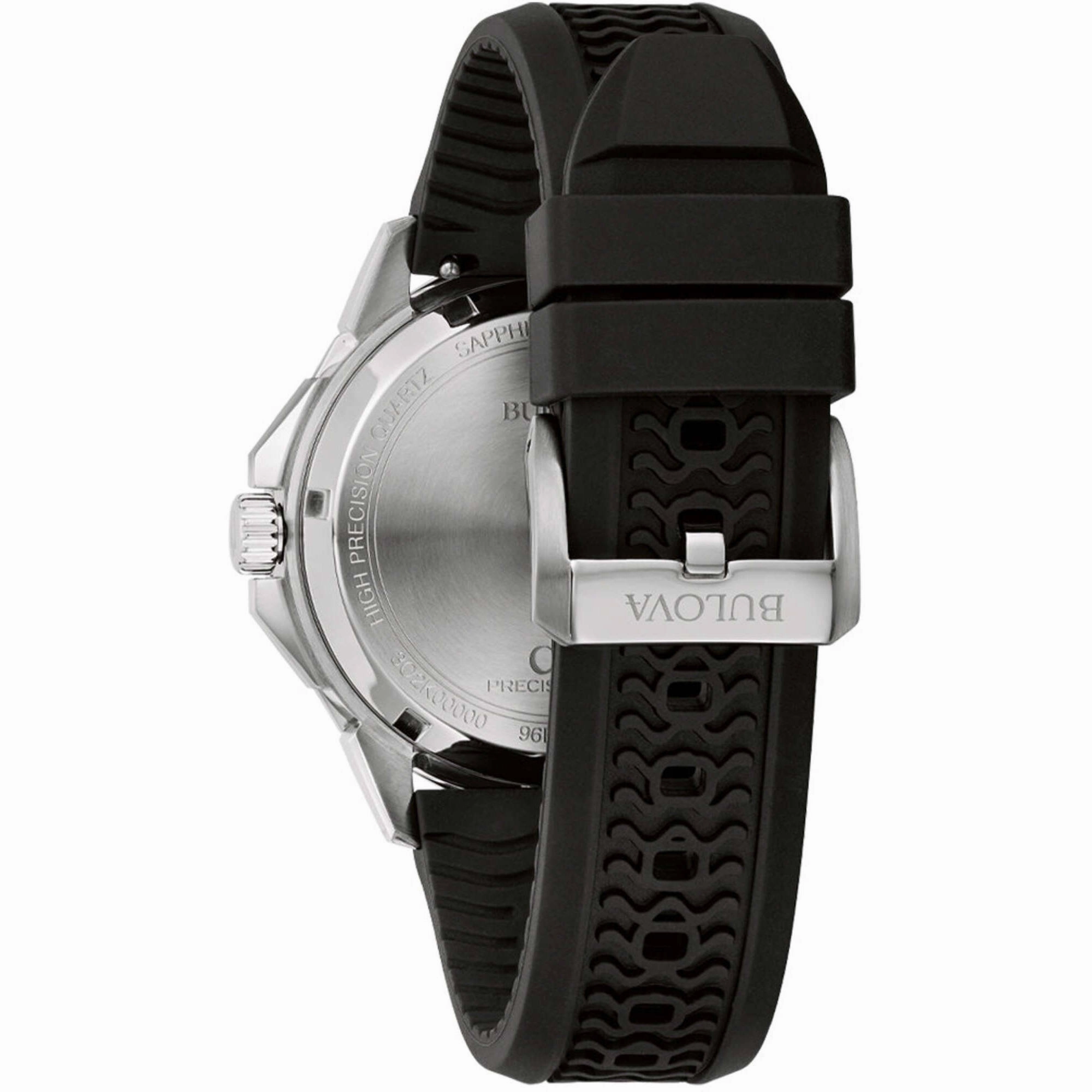 Bulova Men's Watch - Marine Star Precisionist Yellow Dial Silicone Strap | 96B431