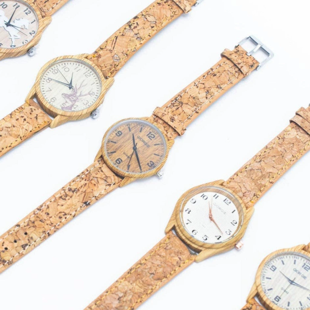 Buy 1 Free 1 Natural Cork Watch WA-392 *without box