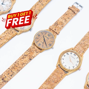 Buy 1 Free 1 Natural Cork Watch WA-392 *without box