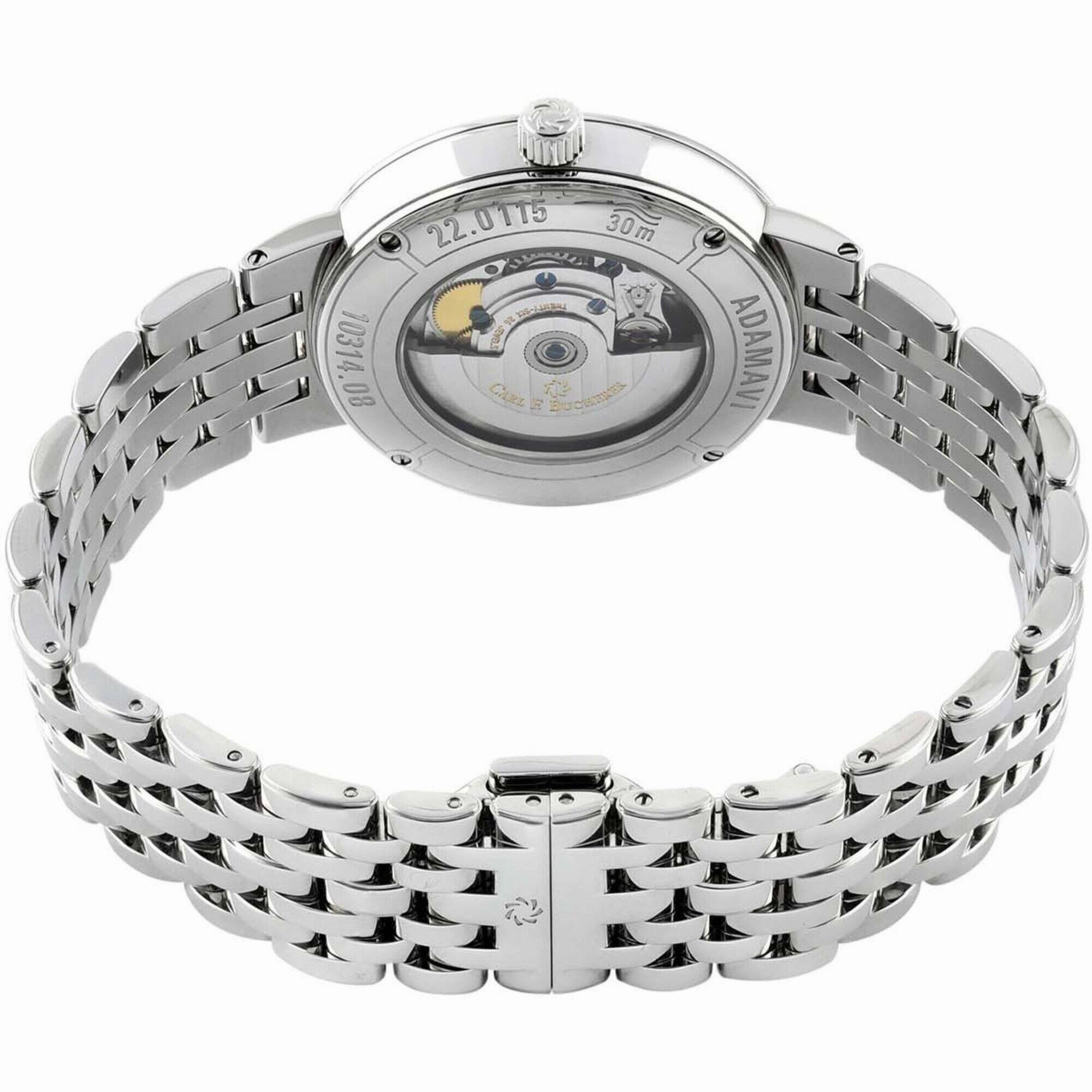 Carl Bucherer Unisex Watch - Adamavi White Dial Steel Bracelet | 00.10314.08.15.22