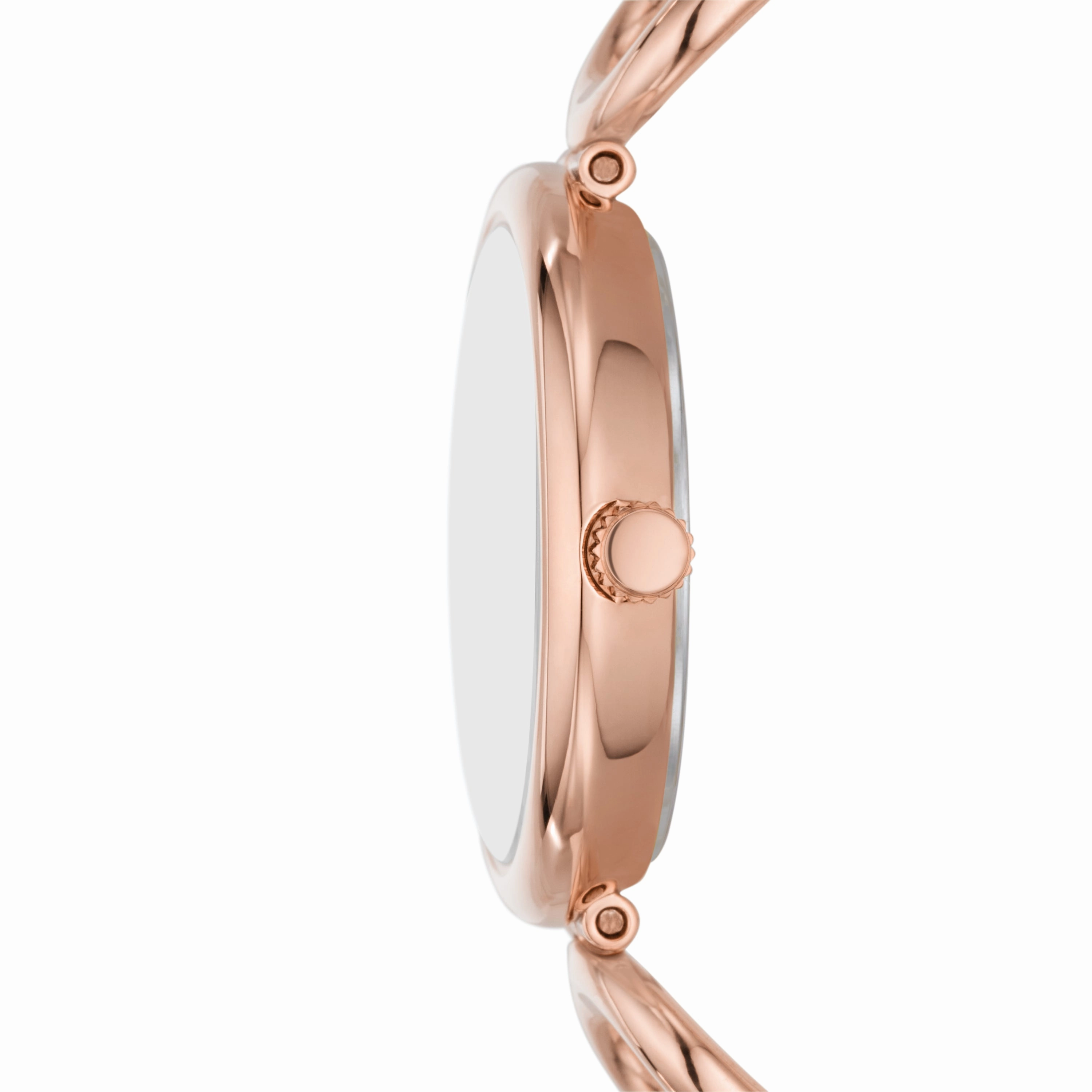 Carlie Three-Hand Rose Gold-Tone Stainless Steel Watch