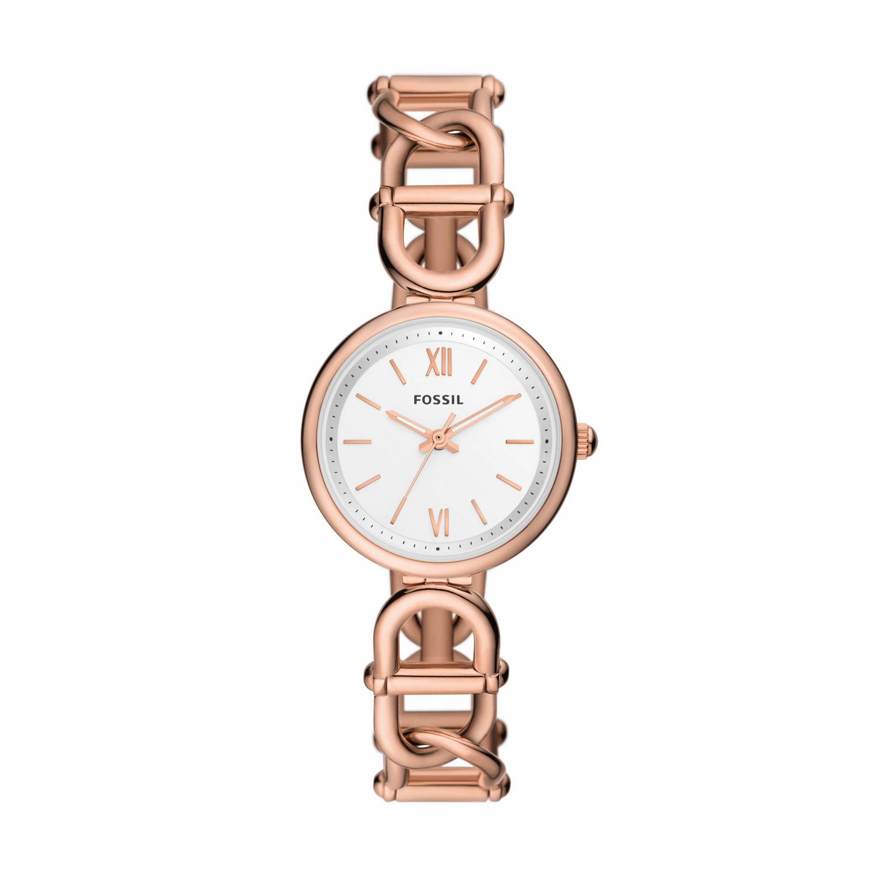 Carlie Three-Hand Rose Gold-Tone Stainless Steel Watch