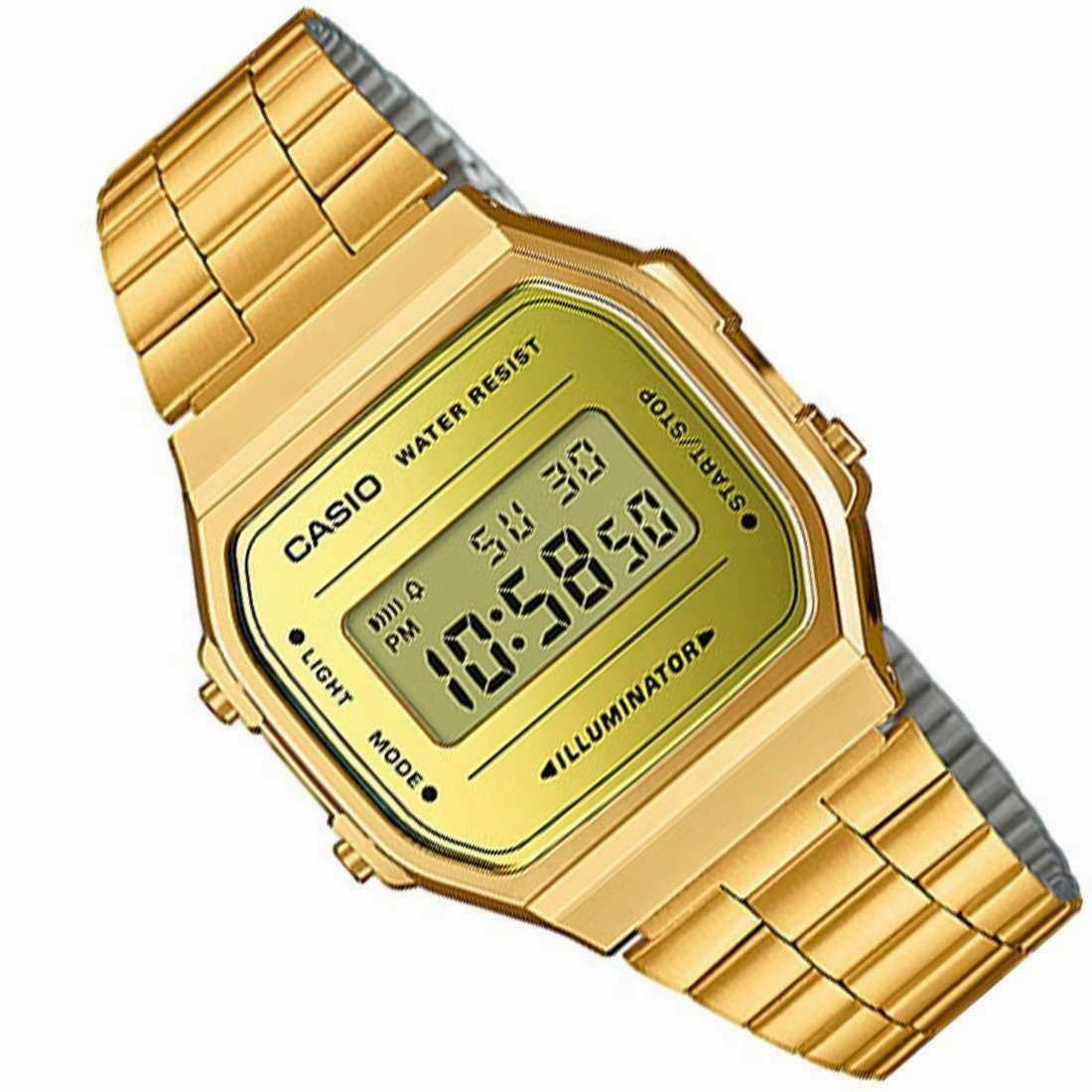 Casio A168WEGM-9DF Gold Stainless Watch for Men and Women