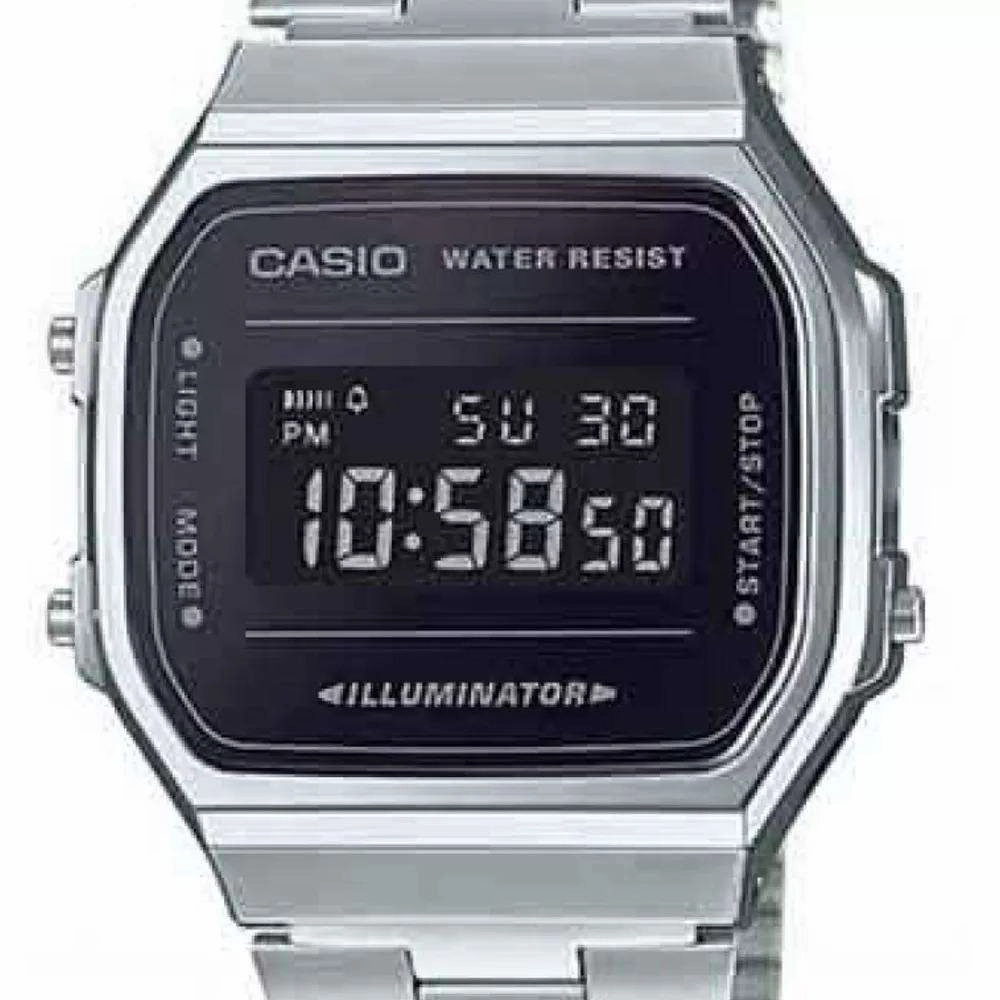 Casio A168WEM-1DF Silver Stainless Watch Unisex
