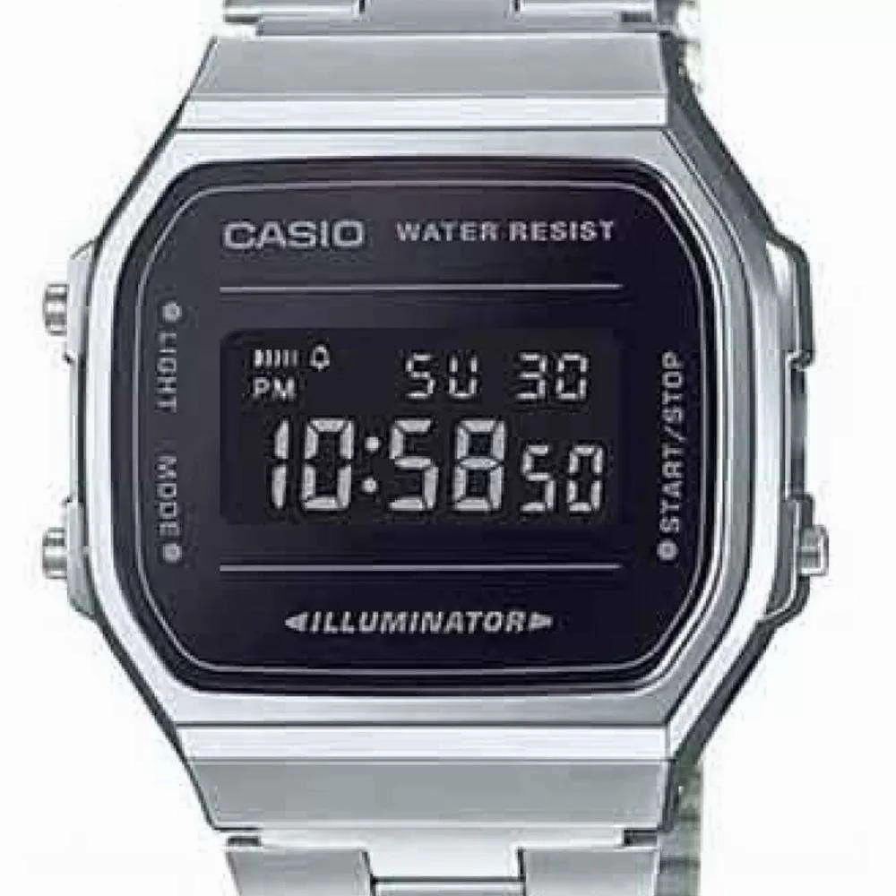 Casio A168WEM-1DF Silver Stainless Watch Unisex