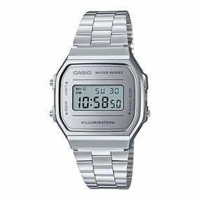 Casio A168WEM-7DF Silver Stainless Watch Unisex