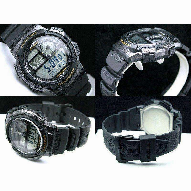 Casio AE-1000W-1A  Black Resin Strap Watch For Men