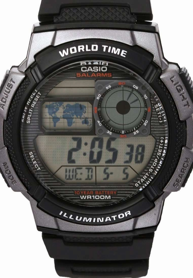 Casio AE-1000W-1B Black Resin Strap Watch For Men