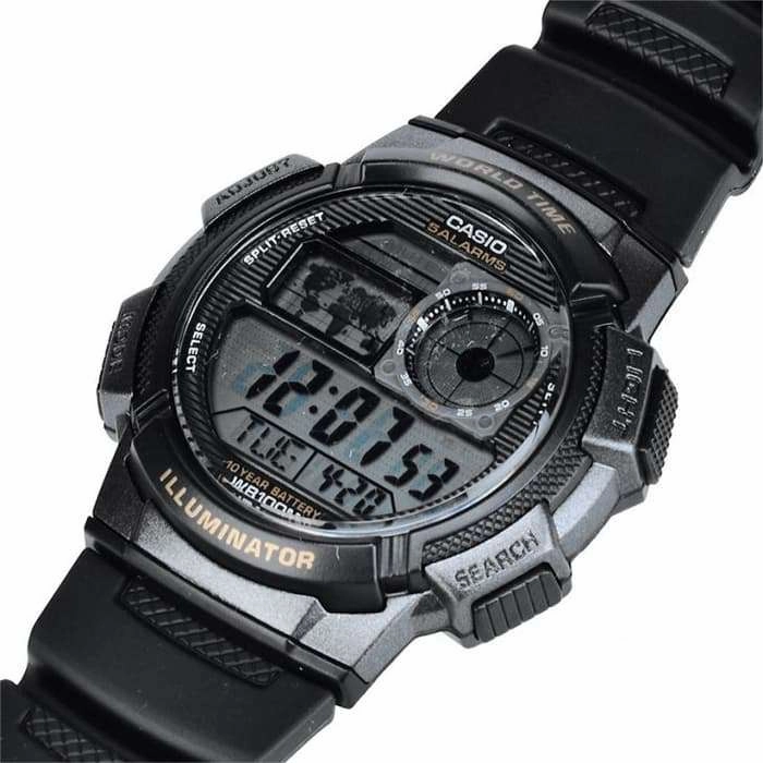 Casio AE-1000W-1B Black Resin Strap Watch For Men