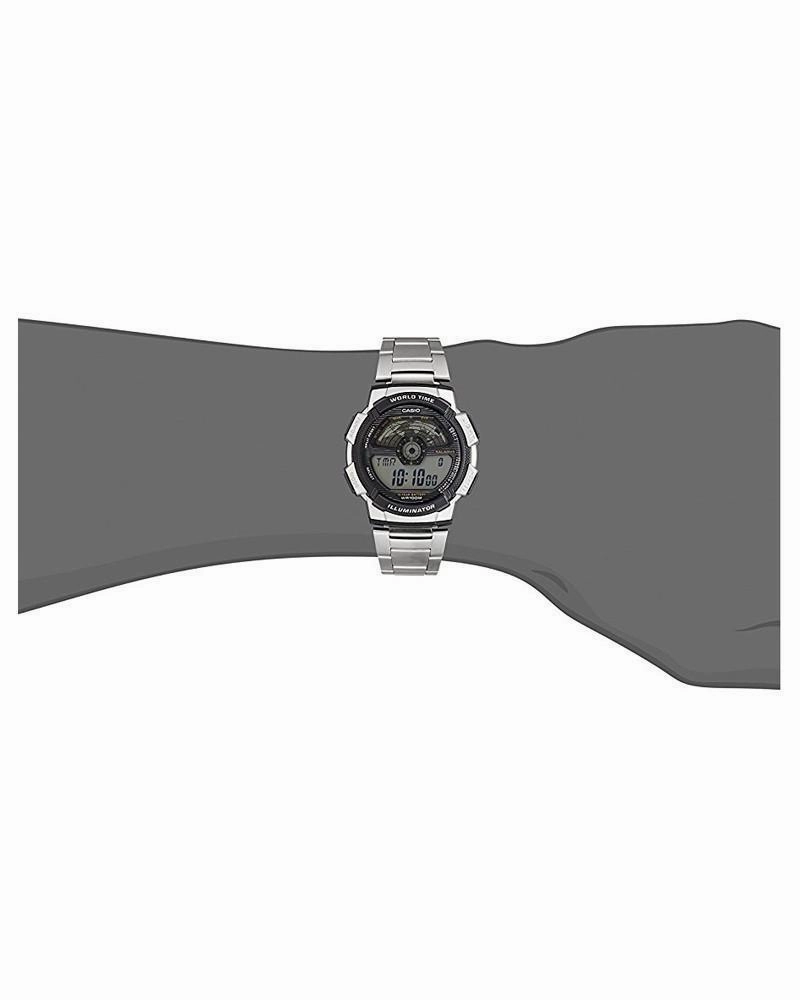 Casio AE-1100WD-1AVDF Silver Stainless Watch For Men