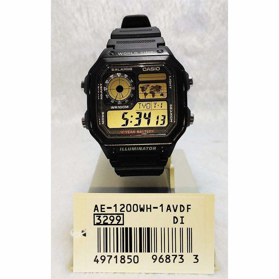 Casio AE-1200WH-1AVDF Black Resin Watch for Men