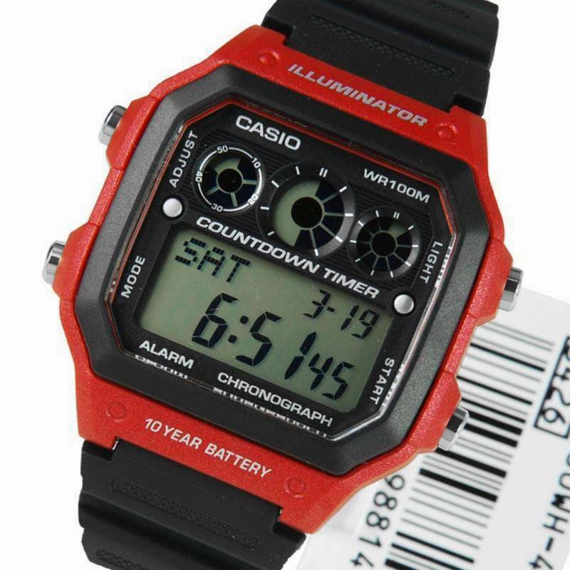 Casio AE-1300WH-4A Black Resin Strap Watch for Men