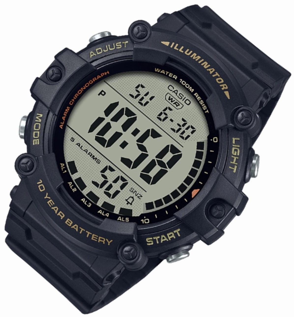 Casio AE-1500WHX-1A Black Resin Strap Watch for Men