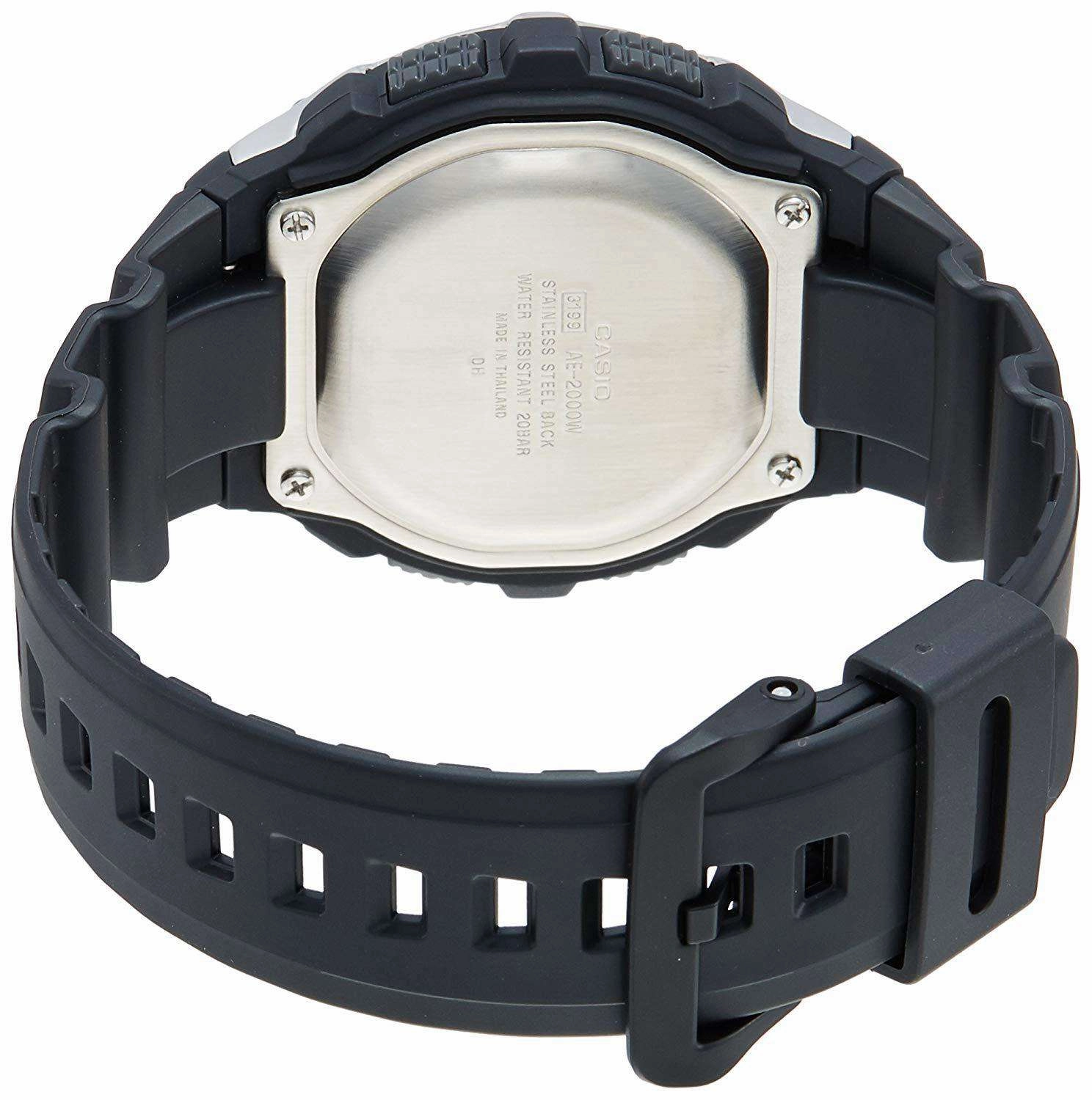 Casio AE-2000W-1A Black Resin Strap Watch for Men