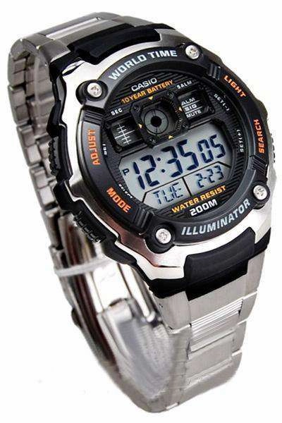 Casio AE-2000WD-1A Silver Stainless  Watch for Men