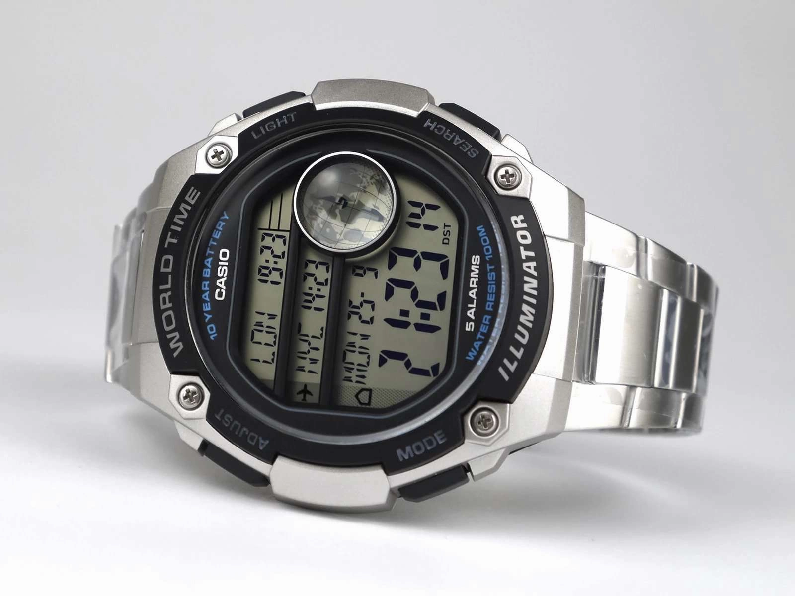 Casio AE-3000WD-1AVDF Silver Stainless Watch for Men