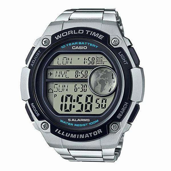 Casio AE-3000WD-1AVDF Silver Stainless Watch for Men