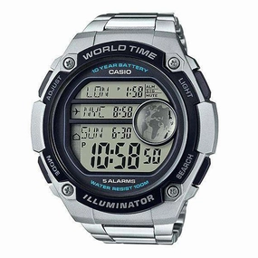 Casio AE-3000WD-1AVDF Silver Stainless Watch for Men