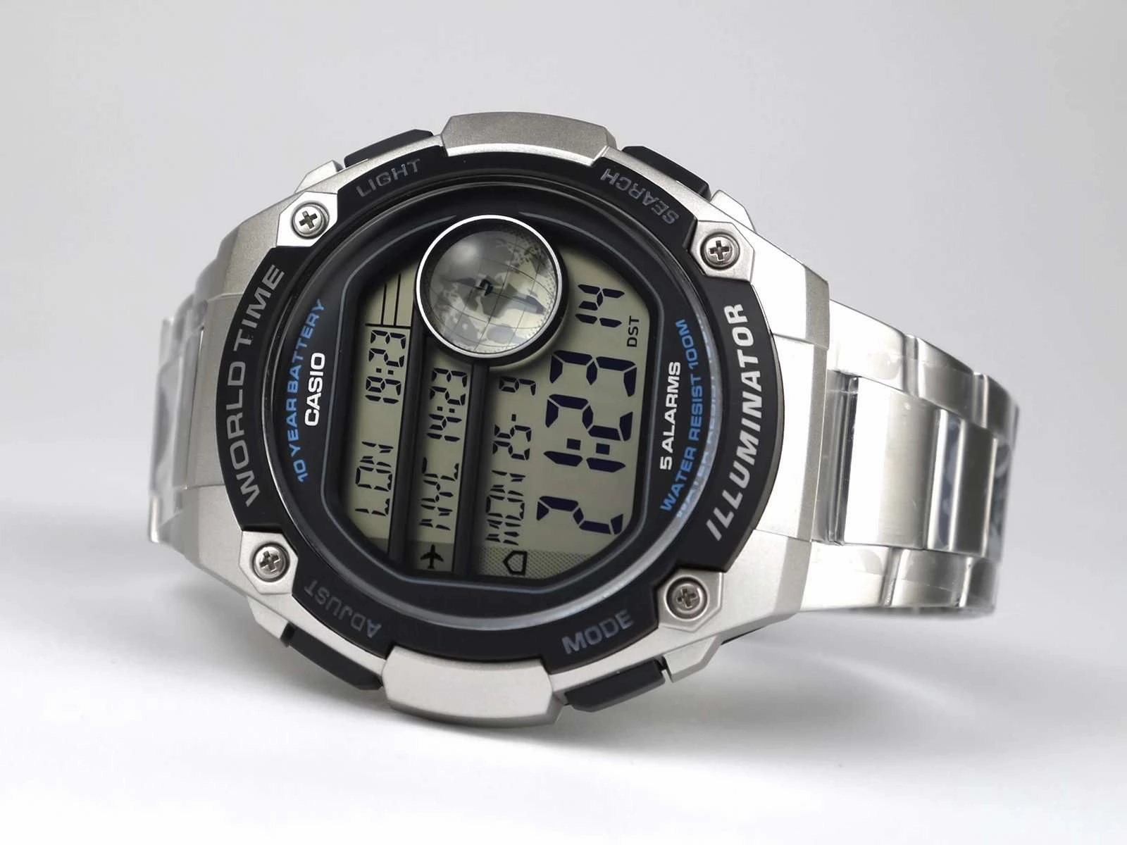 Casio AE-3000WD-1AVDF Silver Stainless Watch for Men