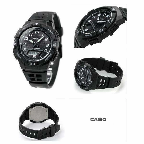Casio AQ-S800W-1B Black Solar Powered Watch for Men