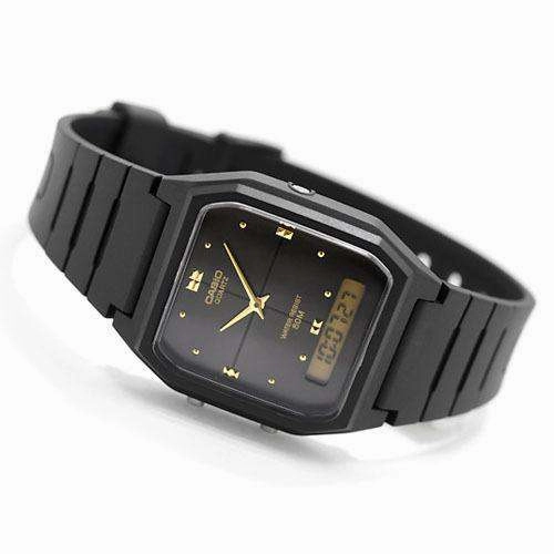 Casio AW-48HE-1AVDF All Black Resin Watch for Men and Women