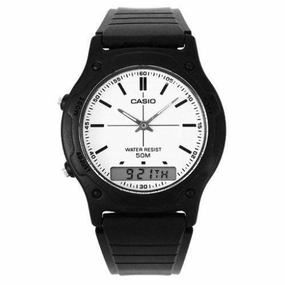 Casio AW-49H-7EVDF Black Resin Watch for Men and Women