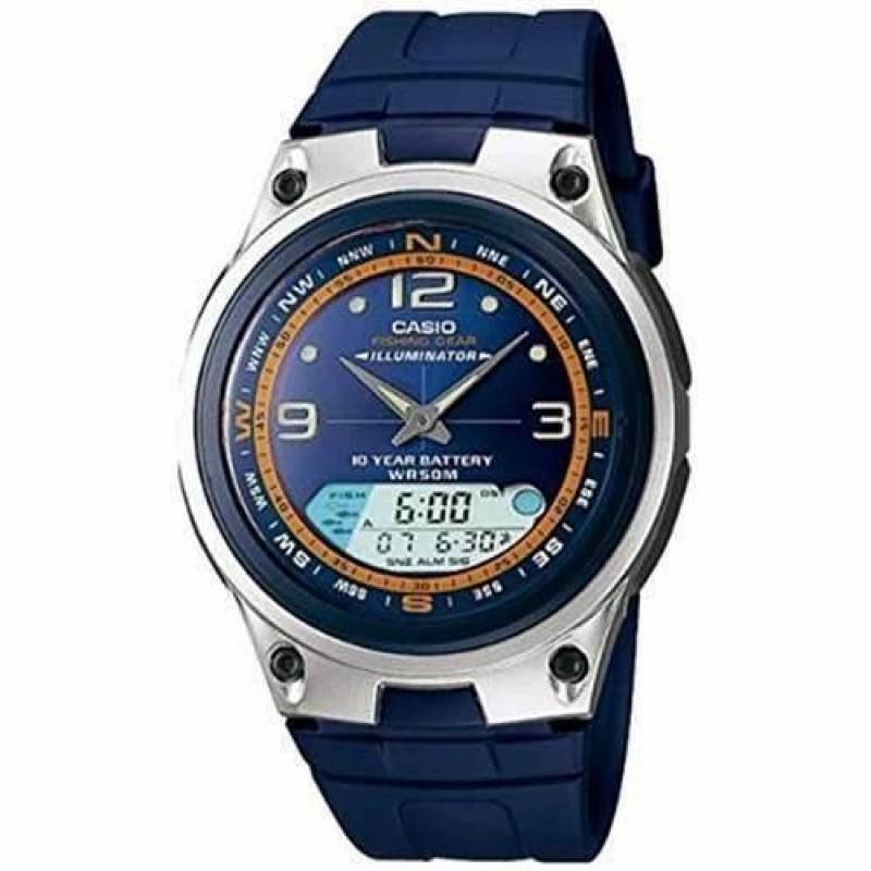 Casio AW-82-2AVDF Blue Resin Strap Watch for Men