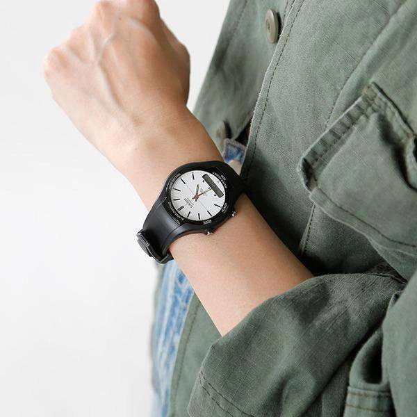 Casio AW-90H-7EVDF Black Resin Watch for Men and Women