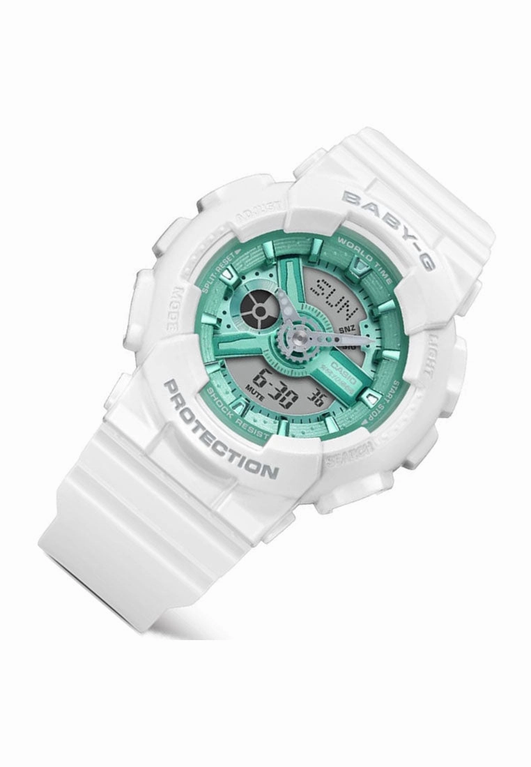 Casio BA-110XWS-7A Digital Analog Rubber Strap Watch for Women