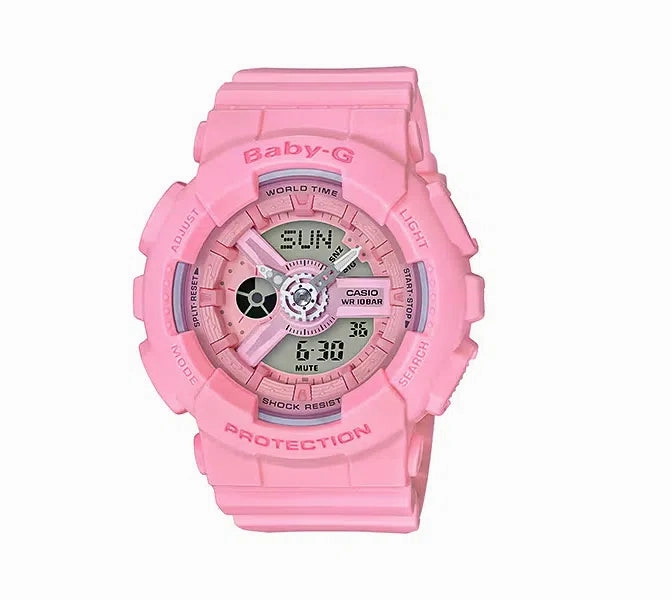 Casio Baby-g BA-110-4A1 Digital Analog Rubber Strap Watch For Women