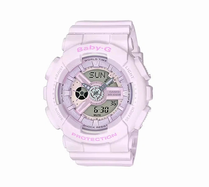 Casio Baby-g BA-110-4A2 Digital Analog Rubber Strap Watch For Women