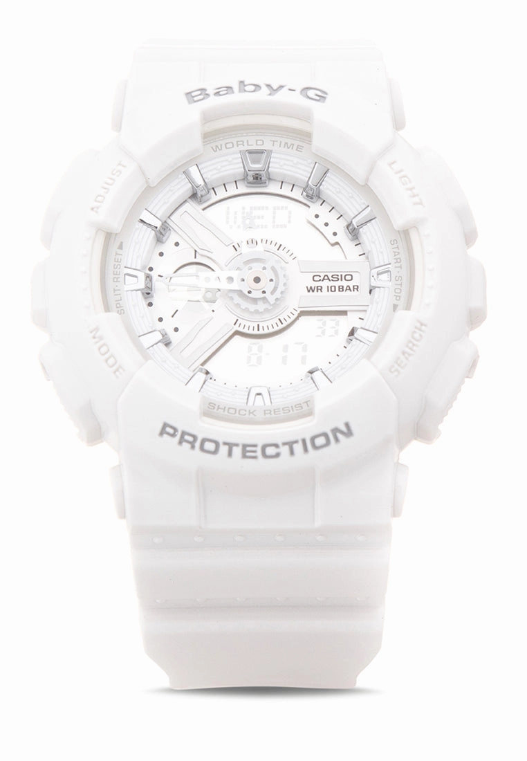 Casio Baby-g BA-110-7A3 Digital Analog Rubber Strap Watch For Women