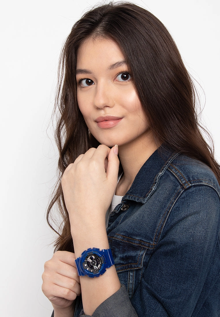 Casio Baby-g BA-110CR-2A Digital Analog Rubber Strap Watch For Women