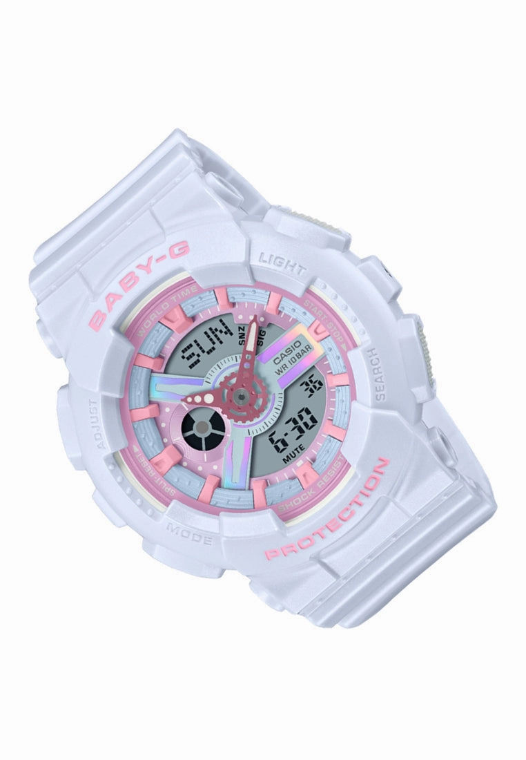 Casio Baby-g BA-110FH-2A Digital Analog Rubber Strap Watch For Women