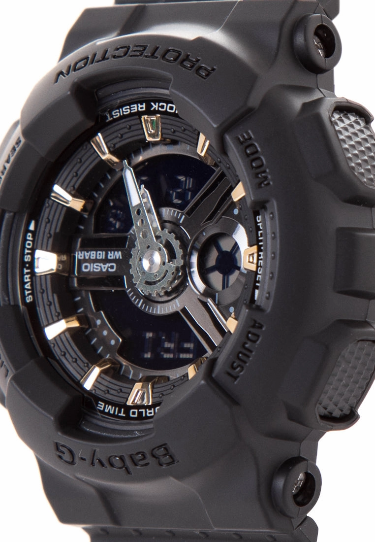 Casio Baby-g BA-110GA-1A Digital Analog Rubber Strap Watch For Women