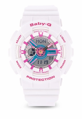 Casio Baby-g BA-110NR-8A Digital Analog Rubber Strap Watch For Women